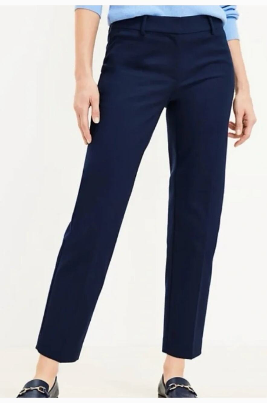LOFT Marisa Riviera Pant Navy Size 4P